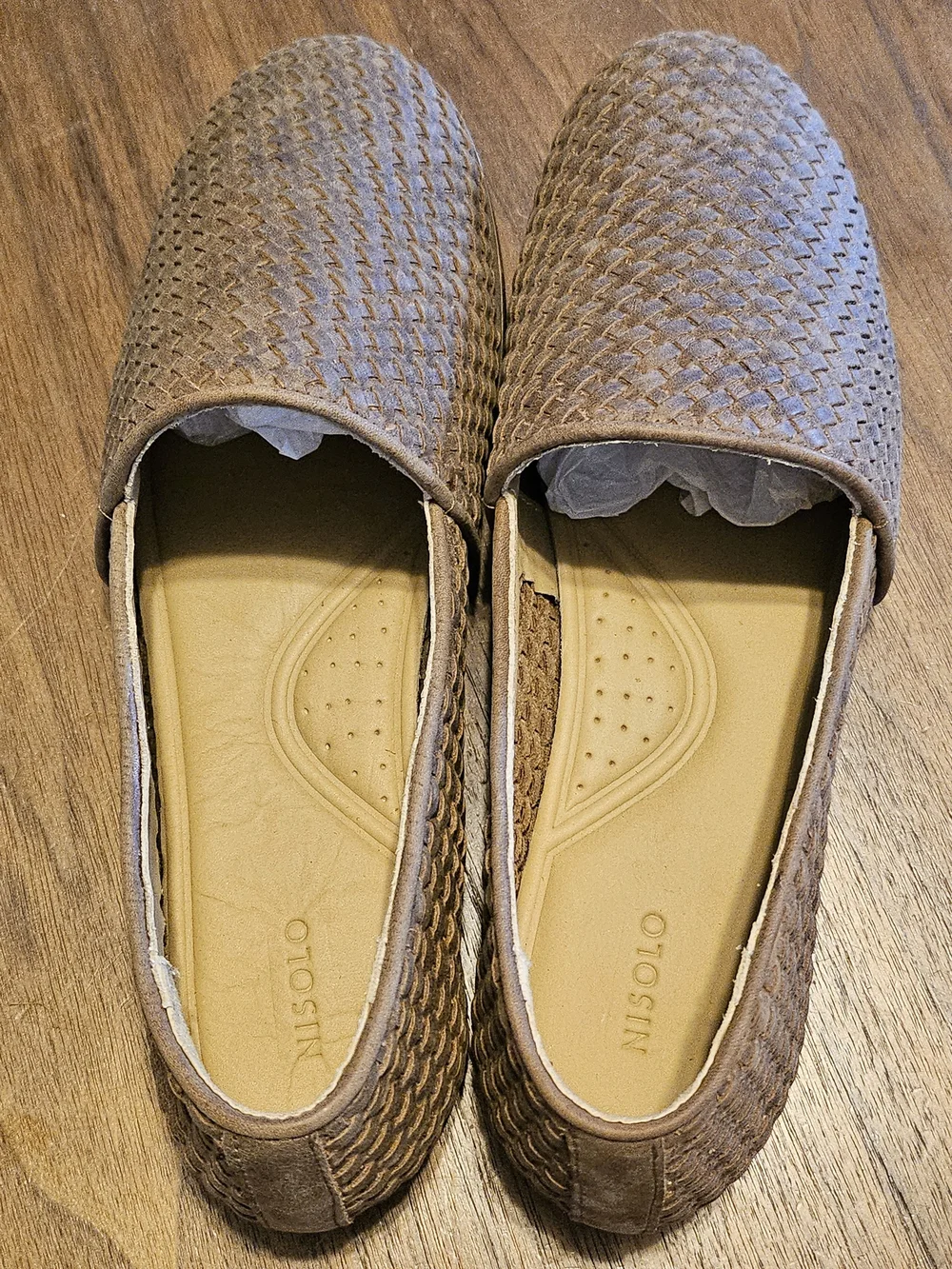 New Unworn Nisolo Alejandro Brown Woven Leather Slip-On Loafers 12
